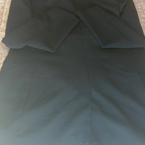 Express Elegant Black Blazer with Gold Accents - Picture 3 of 6